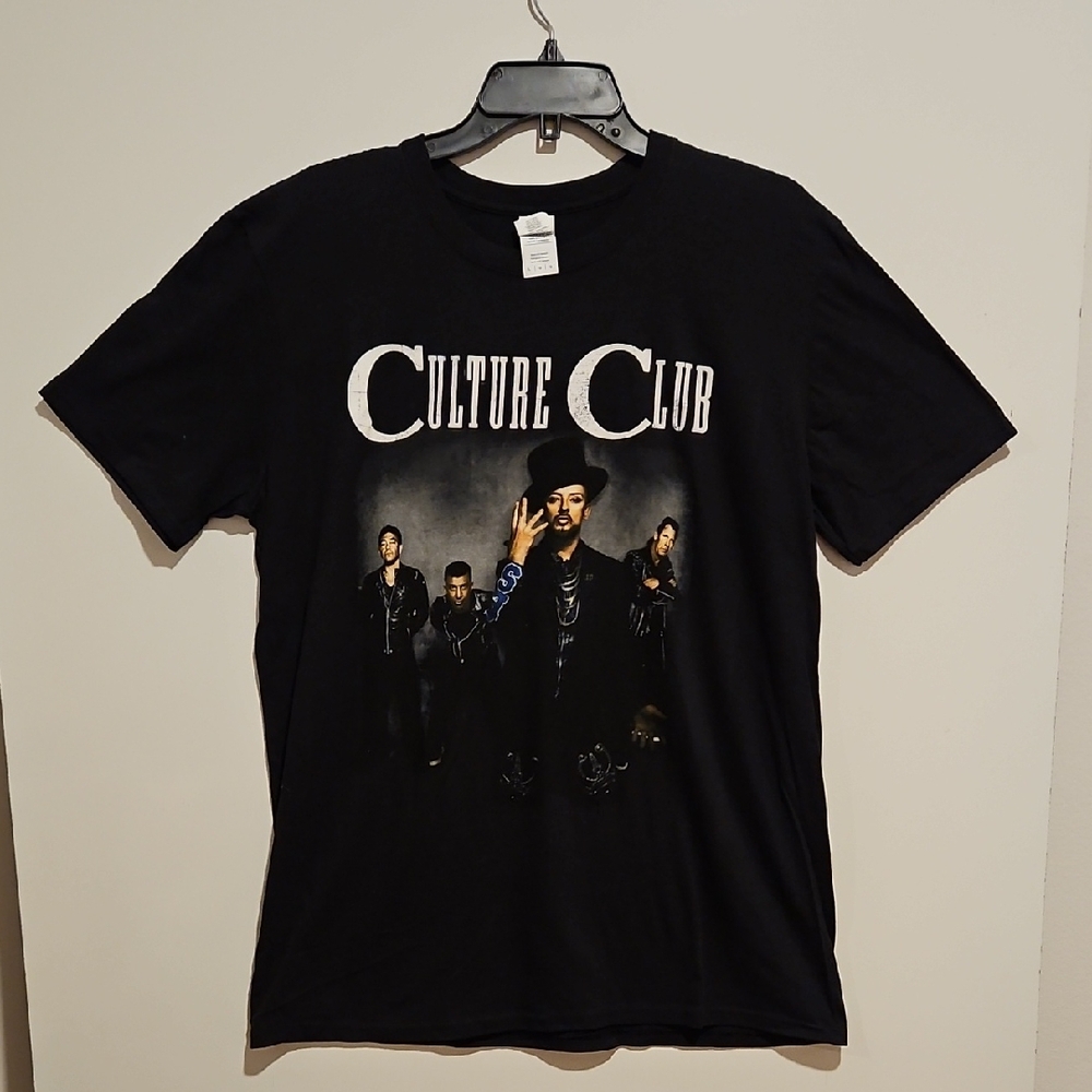 Culture Club Boy George World Tour 2016 Black Dhort Sleeve Concert Tee Lg Gildan